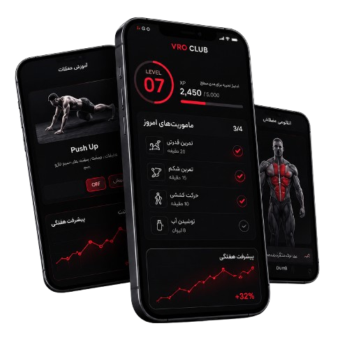 نمایش اپلیکیشن VRO روی موبایل